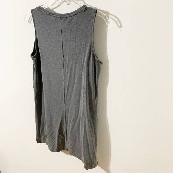 Athleta Drape Side Split Sleeveless Tunic Tank Top Heather Gray Style 591361 🩶 - Picture 7 of 13